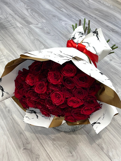 Four Dozen Red Long Stem Ecuadorian Roses Four Dozen Red Long Stem Ecuadorian Roses