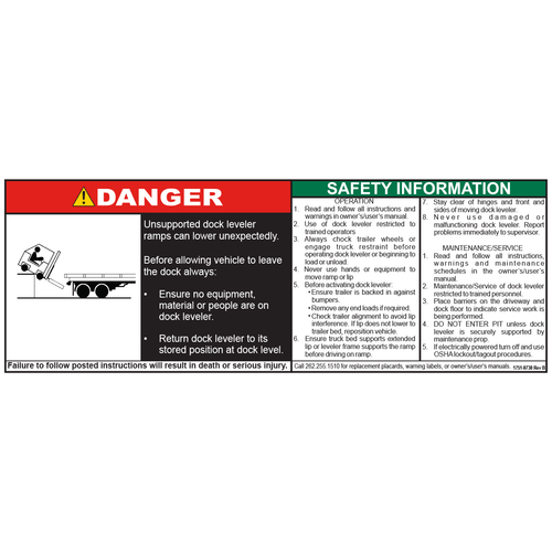 DECAL, SAFETY INFORMATION