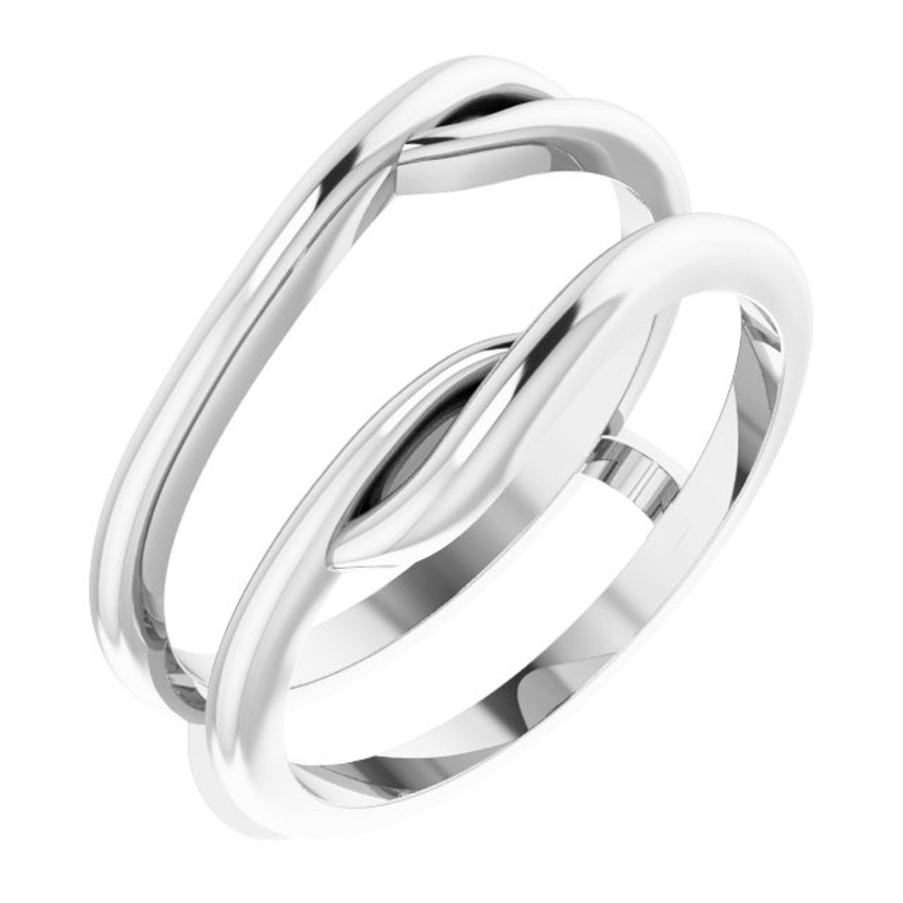 Platinum Twisted-Ring Guard