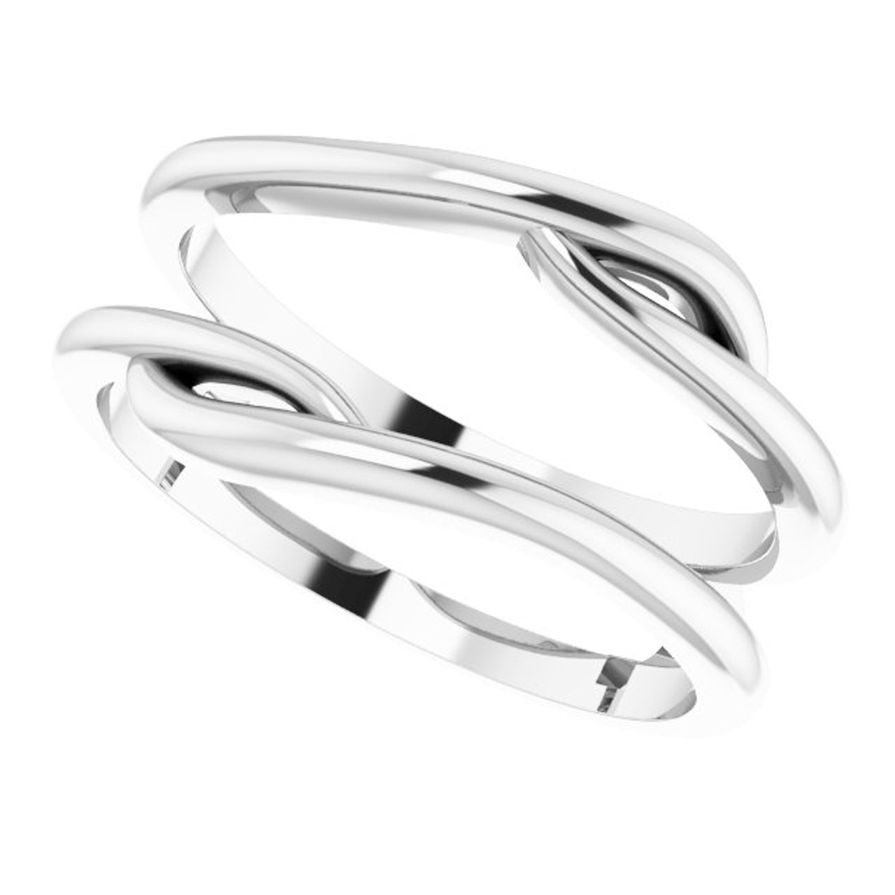 Platinum Twisted-Ring Guard