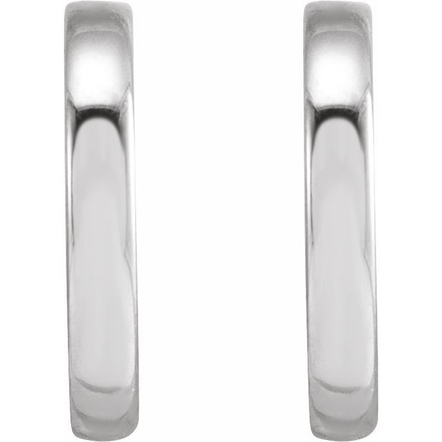 14K White Gold Hoop Earrings - Gracious Rose Jewelry