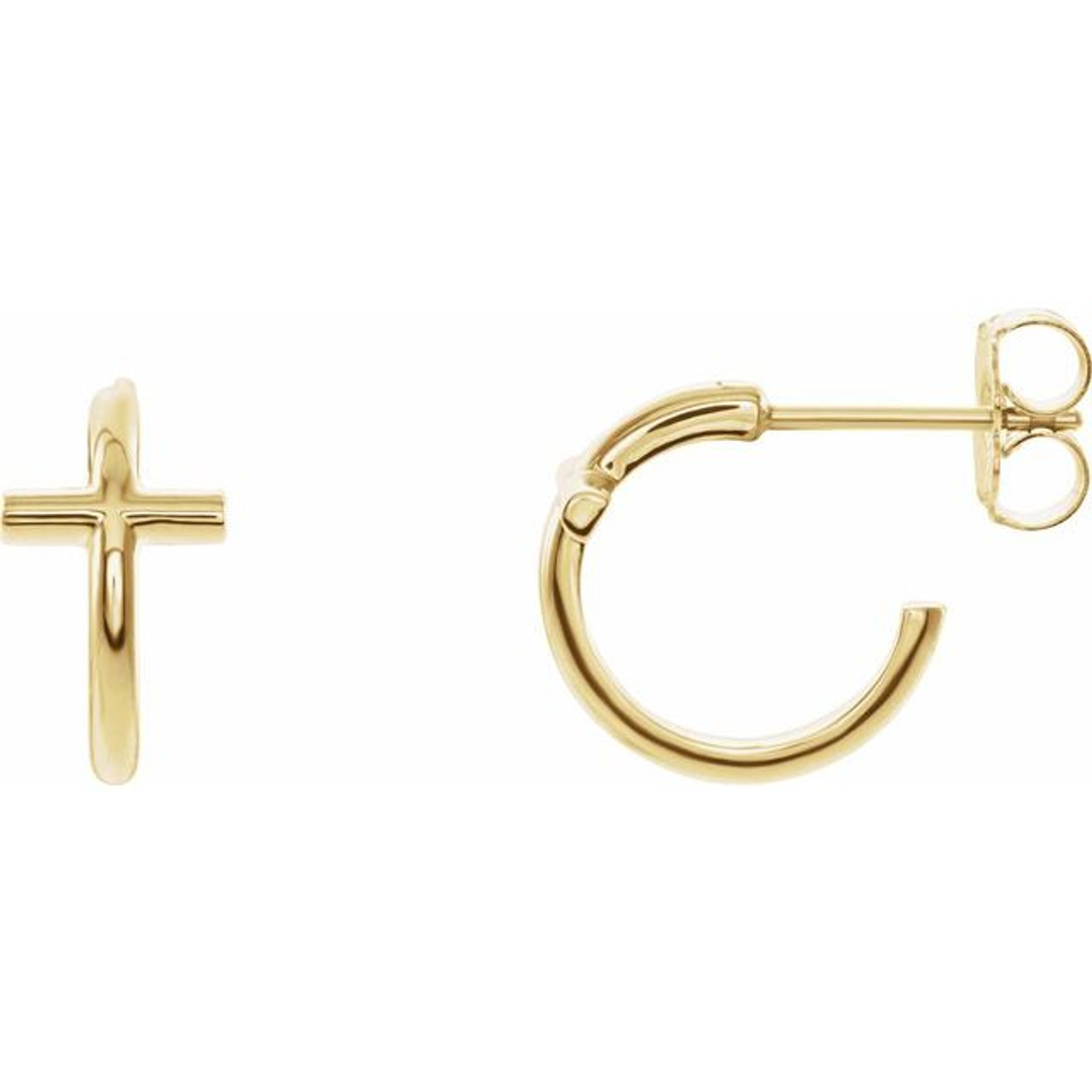 Tiny Cross Earrings – Pindi House Jewelry