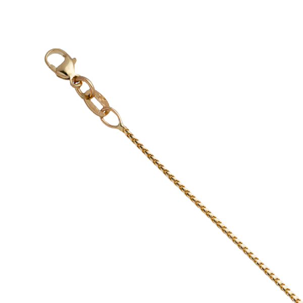 14k White Gold Adjustable Franco Chain (1.00 mm) main image 1