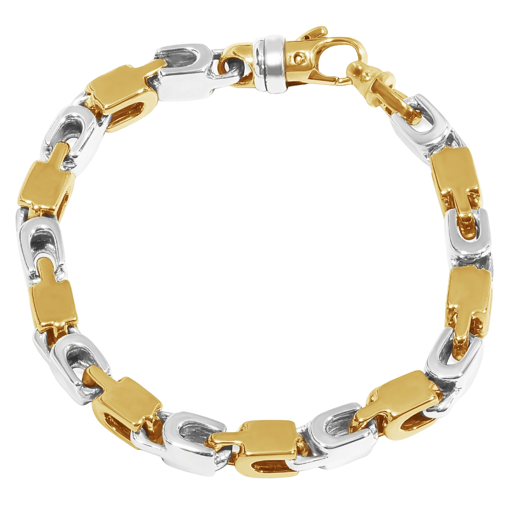 18k Handcrafted 7mm Knuckle Link Chain - Gracious Rose Jewelry