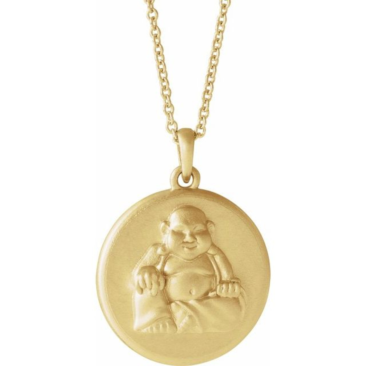 Buy Shop-iGold Smiling Laughing Buddha Green Jade Pendant Necklace Rope  Chain Genuine Certified Grade A Jadeite Jade Hand Crafted, Jade Neckalce, 14k  Gold Filled Buddha necklace, Jade Medallion Online at desertcartINDIA