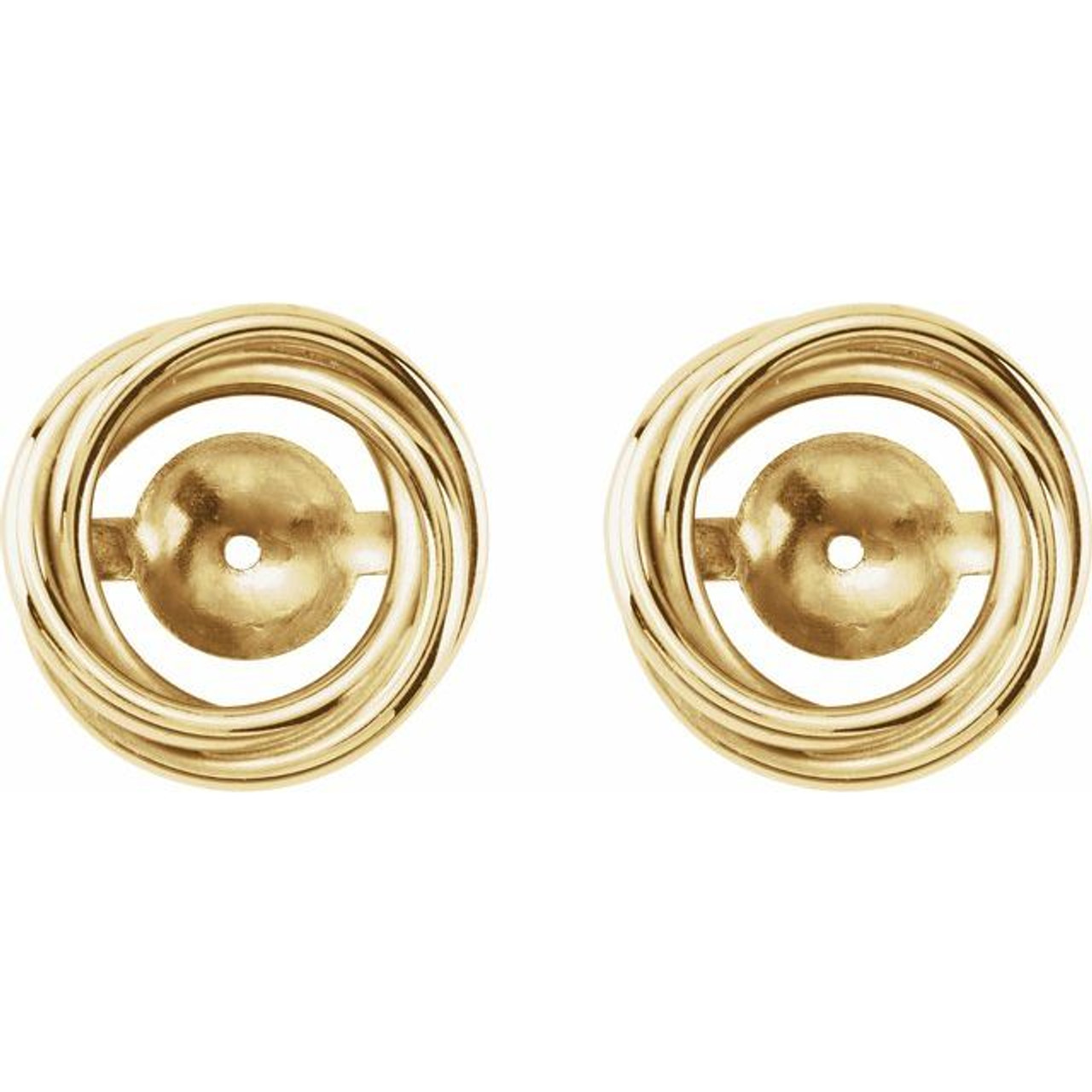 14kt Yellow Gold Flower Petal Earring Jackets | Ross-Simons