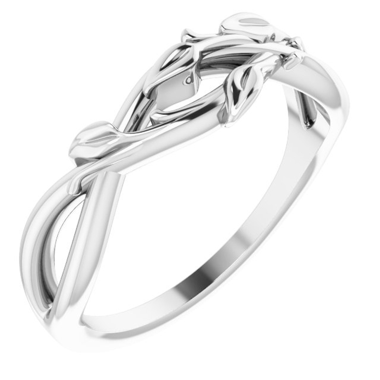 Solitaire Round Diamond Infinity Promise Ring | Angara