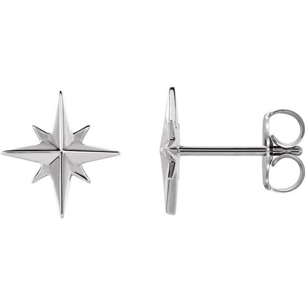 1pair Beautiful Trendy Simple Stainless Steel Frosted Star Design Stud  Earrings For Girls Sweet Cute Pentagram Earrings For Daily Decoration |  SHEIN USA