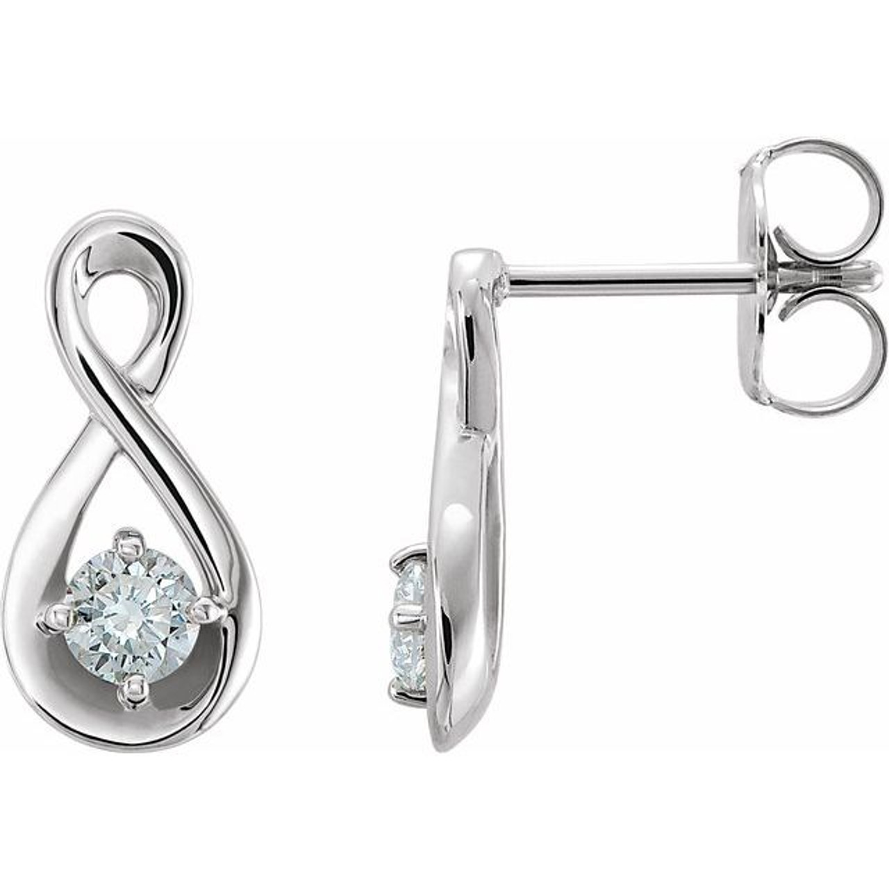 Amazon.com: IGI Certified Platinum Dangle Halo Round-Cut Diamond Earrings  (1 ct, G-H, VS2-SI1): Clothing, Shoes & Jewelry