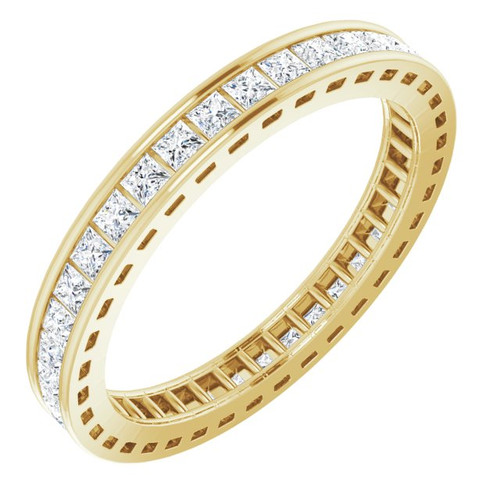 14K Yellow Gold 7/8 CTW Natural Diamond Eternity Band