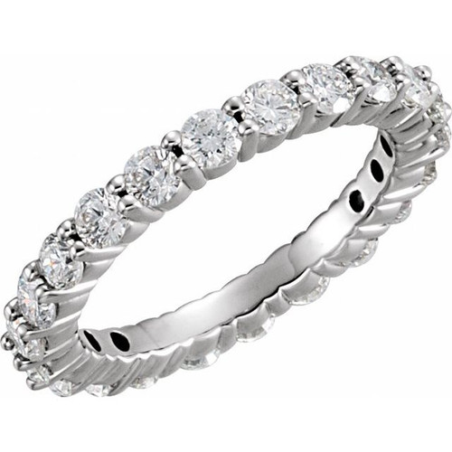 18K White Gold 1 3/4 CTW Natural Diamond Eternity Band