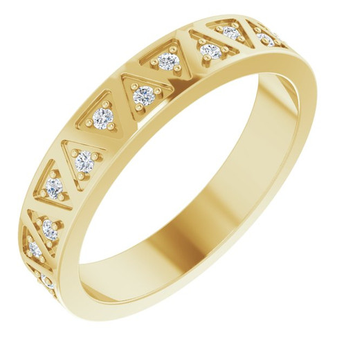 14K Yellow Gold 1/4 CTW Natural Diamond Elegant Eternity Band