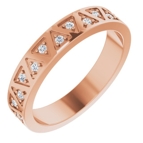 14K Rose Gold 1/4 CTW Natural Diamond Elegant Eternity Band