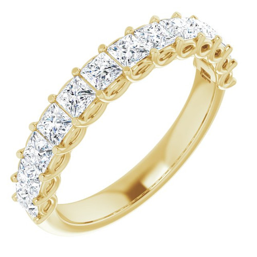 14K Yellow Gold 1 1/5 CTW Natural Diamond Anniversary Band