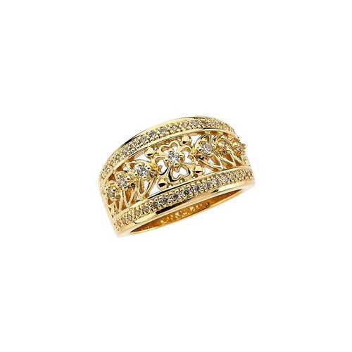 18K Yellow Gold 1/3 CTW Natural Diamond Anniversary Band