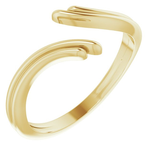 14K Yellow Gold Bypass Ring