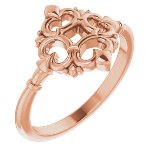 14K Rose Gold Vintage Ring