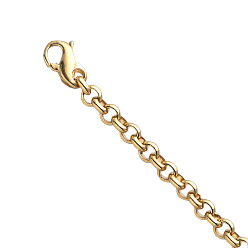 14K Yellow Gold 4.0mm Rolo Chain