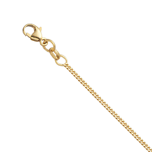 14K Yellow Gold 1.5mm Curb Chain