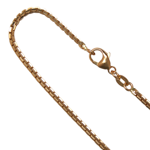 14K Yellow Gold 2.0mm Concave Box Chain