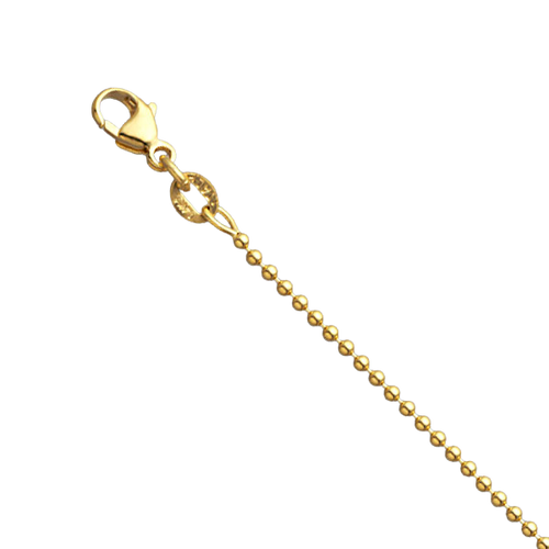 14K Yellow Gold 1.5mm Bead Chain