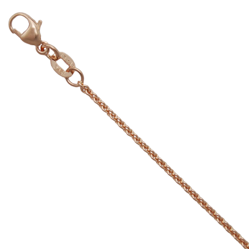 14K Rose Gold 1.6mm Round Cable Chain