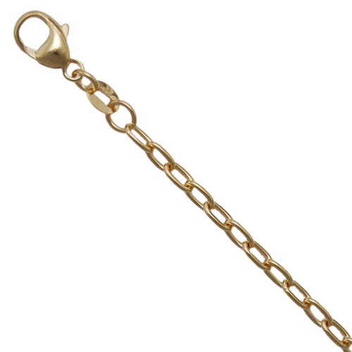 18K Yellow Gold 2.9mm Long Cable Chain