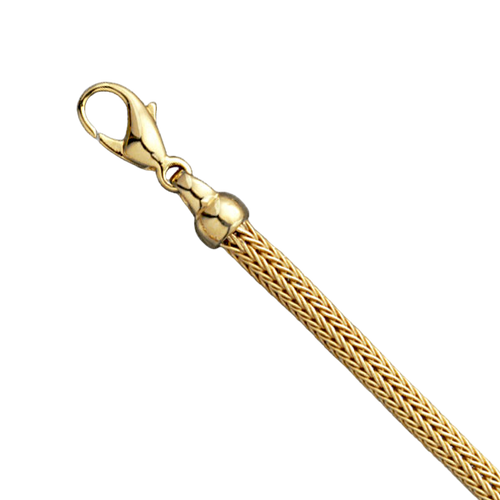 18K Yellow Gold 3.6mm Foxtail Chain