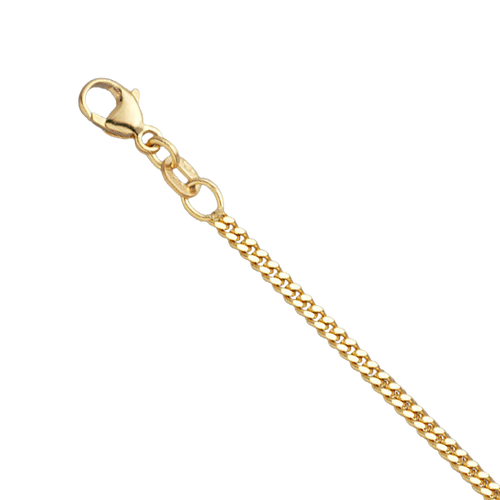 18K Yellow Gold 2.2mm Curb Chain