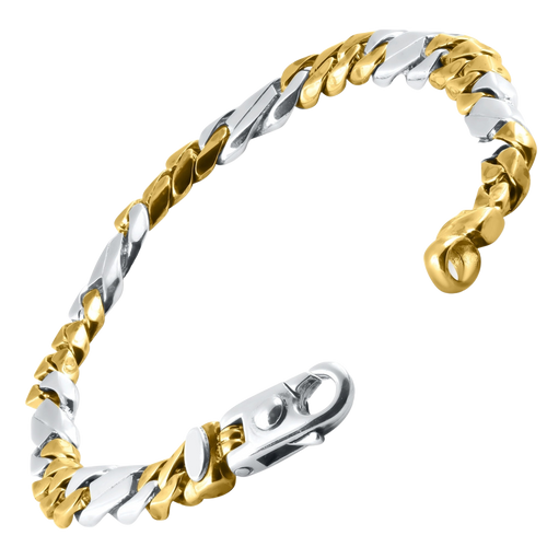 14k Handcrafted 7.5mm Tight-Link Designer Curb Chain