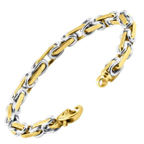 14k Handcrafted 9.5mm Byzantine-Inspired Chain