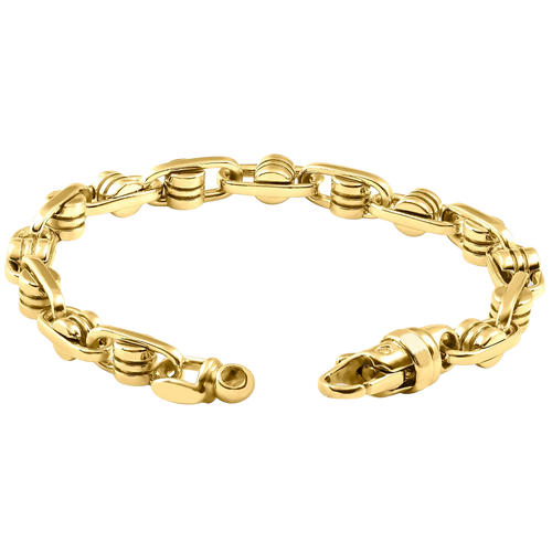 14k Handcrafted 6.5mm Sliding Barrel Link Chain