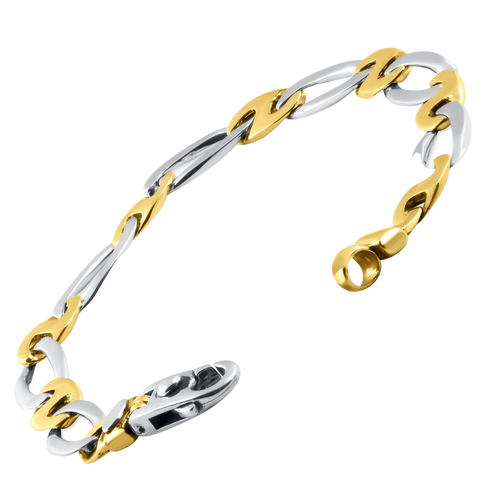 18k Handcrafted 10mm Semi-Twist Oval Link Chain