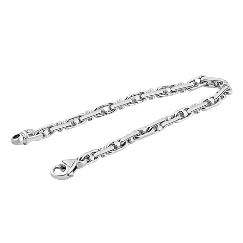 18k Handcrafted 5x6.5mm Bolt Link Chain