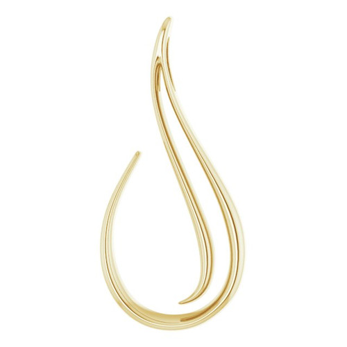 14K Yellow Gold Freeform Pendant