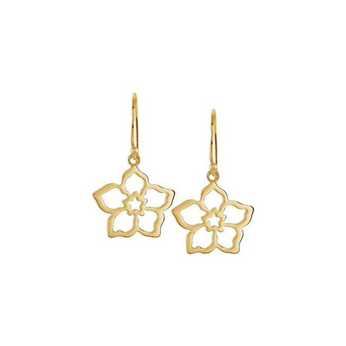 14K Yellow Gold Forget Me Not Earrings