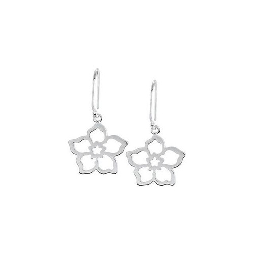 14K White Gold Forget Me Not Earrings