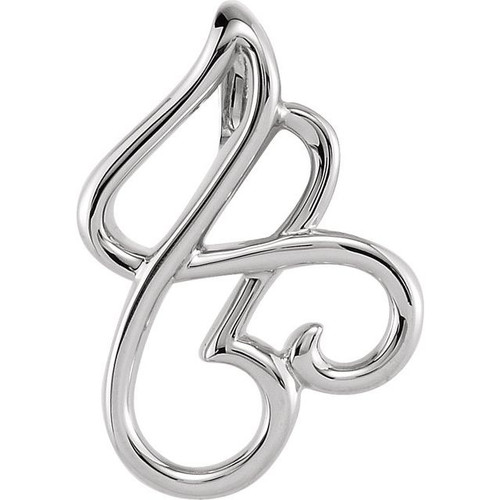 Platinum Flowing Free Pendant