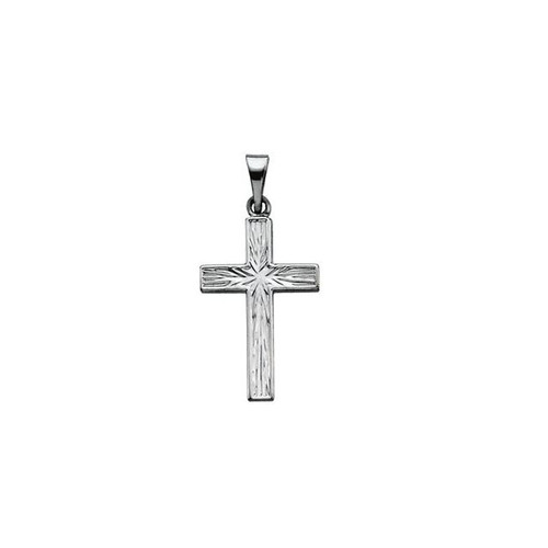 Platinum Small Cross Pendant