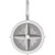 Platinum .03 CTW Natural Diamond Compass Pendant