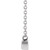 Platinum Petite Mama Script 18" Necklace