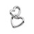 Platinum Interlocking Heart Pendant