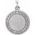 Platinum 1/5 CTW Diamond Round Engravable Pendant