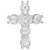 Platinum 1/2 CTW Natural Diamond Cross Pendant