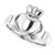 Platinum 8.5 mm Claddagh Ring