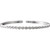14K White Gold 1/6 CTW Natural Diamond Stackable Bangle 7" Bracelet