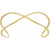 14K Yellow Gold 3/4 CTW Natural Diamond Criss-Cross Cuff 7" Bracelet