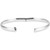 14K White Gold 6.5mm Hinged Bangle Bracelet