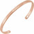 14K Rose Gold Engravable Cuff 7" Bracelet