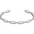 14K White Gold Rope Cuff Bracelet